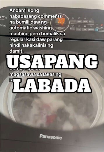 Usapang washing machine muna tayo.. sinong agree dyan? Super convenient gamitin ang automatic washing machine na to.. #panasonicwaterbazooka #automaticwashingmachine #fyp #usapangnanay #labatayo #cleantok #cleantok101 #cleaning #cleaningtiktok #laundry #laundrytok