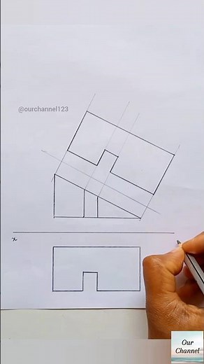 How to draw Auxiliary View #shorts #trending #viral #youtubeshorts #viralshorts #engineering