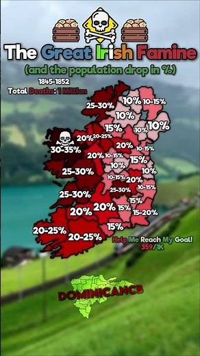 The Great Irish Famine #europe #mapper #mapping #education #map #ww1 #ww2 #geographythroughmaps
