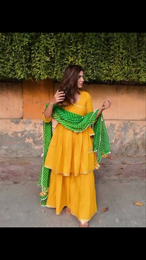 Short frock with plazzo dress designs Full video on youtube channel [