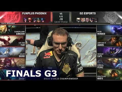 FPX vs G2 - Game 3 | Grand Finals S9 LoL Worlds 2019 | FunPlus Phoenix vs G2 eSports G3