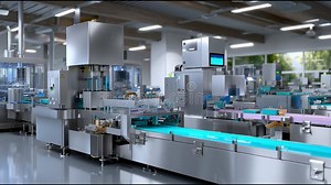 Advanced Automated Production Line Facilitates Efficient Packaging in a Modern Factory Setting Stock Video - Video of systems, assembly: 405116511