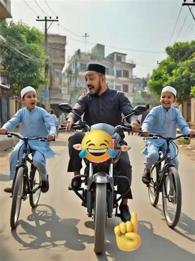 হাসির সাইকেল চালানো
