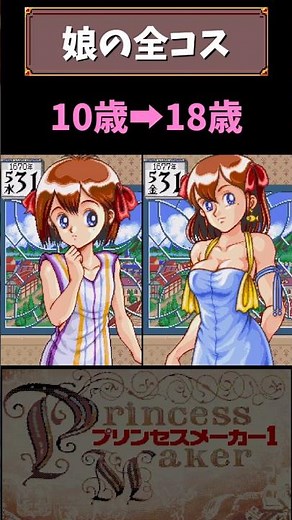 『プリンセスメーカー』娘の全コスチューム