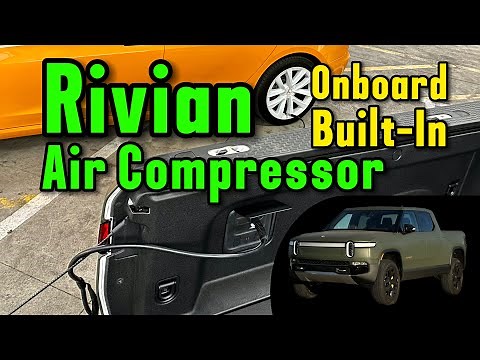 How to Use the Rivian Onboard Built-In Air Compressor
