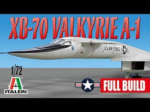 XB 70A 1 Valkyrie Italeri na escala 1/72 (Montagem Completa)