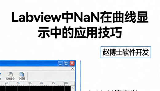 Labview中NaN在曲线现实中的应用技巧｜赵博士软件开发