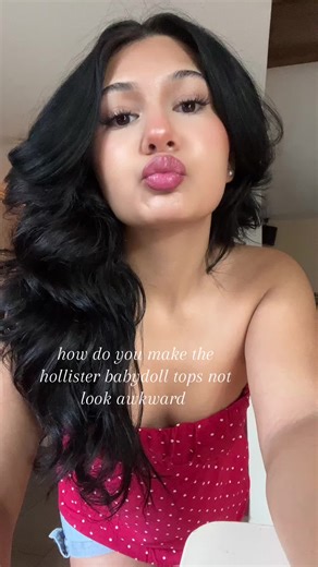 i feel like it looks off on me but it’s such a cute top😞 #fyp #fypシ #love