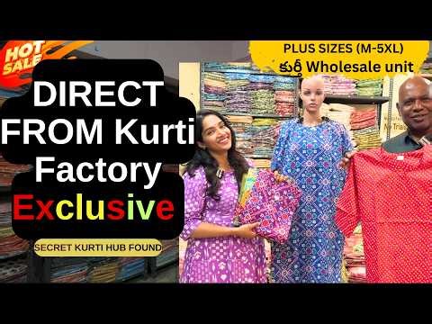 Where Top Brands Get Their Dresses Made – Hyderabad’s Hidden Kurti Fashion Factory!