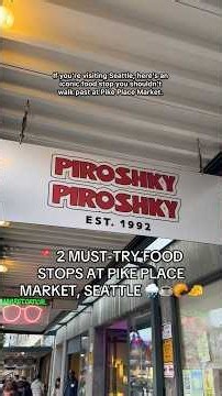 Visiting Seattle for the 1st time? Save these two stops for your Pike Place Market food crawl #fyp