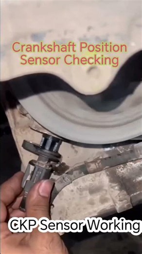 Crankshaft Position Sensor Checking. #youtubeshorts #shortvideo #automobile #youtube #shorts #car