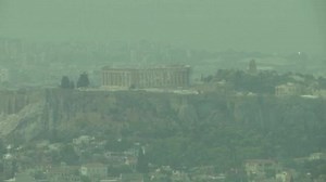 Athens' Parthenon hazy as Greece wildfires grow