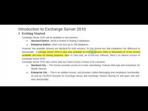 1 Introduction to Exchange Server 2010