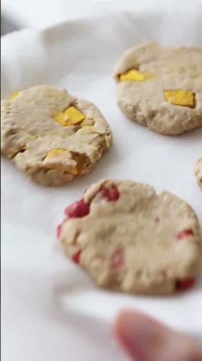 レンジで簡単！ 5分で作れる愛犬用オートミールクッキー。卵・砂糖・バター不使用のおやつレシピ #犬おやつ #アレンジレシピ #手作りクッキー