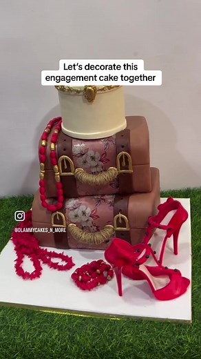 Beautiful Traditional Engagement Cake Decorating Tutorial