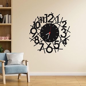 Modern Metal Wall Clock: Minimalist Art Decor for Home & Office - Etsy