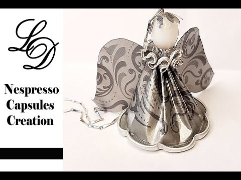 How to Recycle Nespresso Capsules- Easy DIY Craft Coffee Pod Angel- Recycling Jewelry- Zero Waste