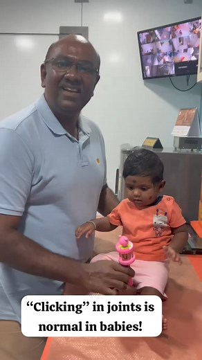 👶👶 Did you know that the clicking sound in babies' joints is completely normal? 👣 It's often caused by soft tissues moving over bone and usually nothing to worry about. As babies grow, these sounds typically fade away. So, if you hear clicks when your little one moves, rest assured, it's just part of their development journey! 🌟 Embrace the adorable quirks of babyhood! #DrDhanasekhar #Pediatrician #SSChildCare #DSk #BabyDevelopment #GrowingUp #Parenthood | SS CHILD CARE