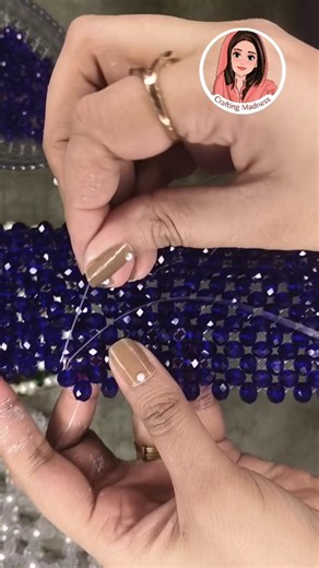 Beaded bag making hacks #tipsandtricks #beads #youtubeshorts