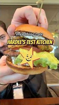 Everything I ate at the Hardee’s test kitchen in Nashville #food #fastfood #hardees #comfortfood