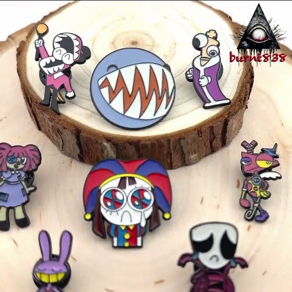The Amazing Digital Circus Enamel Pins | Jax, Pomni, Kinger, Cain, Bubble, Ragatha, Zooble, Gangle - Etsy