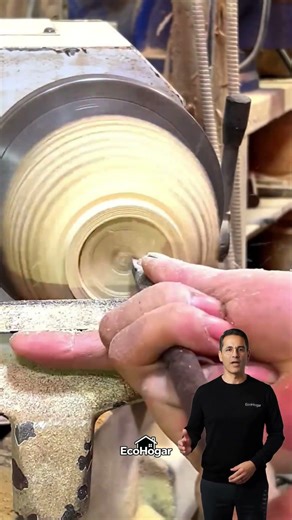 Increíble transformación de una raíz de bambú en un cuenco artesanal #madera #arte #diseño