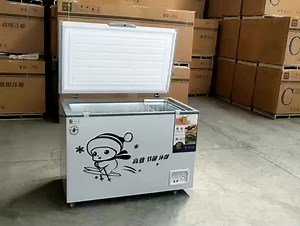 Top Open Door Deep Freezer Single Door Chest Freezer Commercial Deep Freezer Horizontal Low Chest