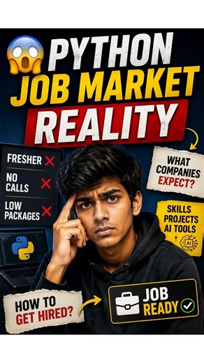 🎯 Python Skills That Actually Matter #shorts #telugu #students #python #ai #hiring #techjobs #life