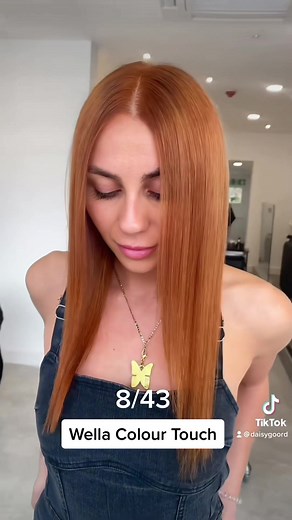 Copper Hair Color Trends 2021: Wella 8/43 Toner Guide