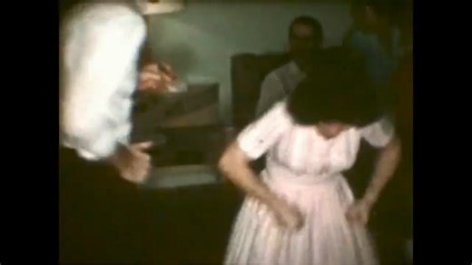 Home movie of a dance party, late '50s or early '60s. | Midcentury Fashion