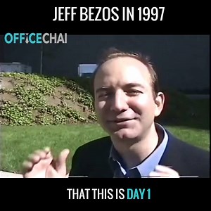 152K views · 1.5K reactions | Jeff Bezos talks about "Day 1" for Amazon, 20 years apart. | OfficeChai | Facebook