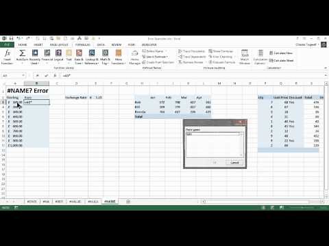 Understanding Excel's #NAME? Error