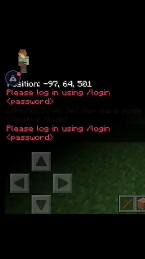 how to using login password in Minecraft #minecraft #minecraftshorts