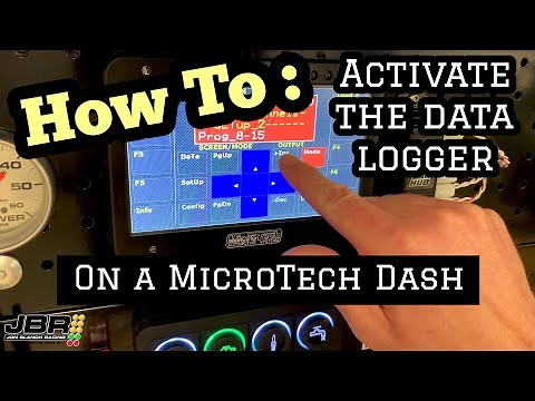 How To: Activate The Data Logger on a MicroTech Dash