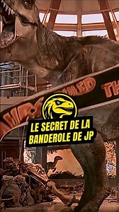 La banderole cache un secret 😱 #jurassicpark #jurassicworld #anecdote