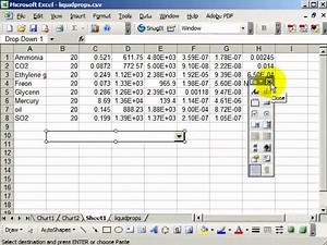Drop Down Lists in Excel Spreadsheets