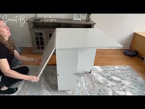 Watch Me Expand & Collapse this Folding Dining Table | Best Choice Products Collapsible Table Review