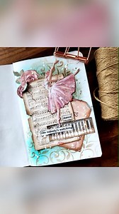 JOURNALING with Passion Collection of Art Dorota. project By Vicky Papaioannou - clipsncuts #stamperia #scrapbook #scrapbooking #scrap #mixedmedia #mixedmediaart #minijournal #creativity #manualidad #artjournal #mixedmedia #stamperiafriends #miniartjournalpage #vintage #pizza | Stamperia