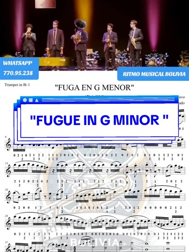 Fuga en Sol Menor: Partitura y Análisis Musical