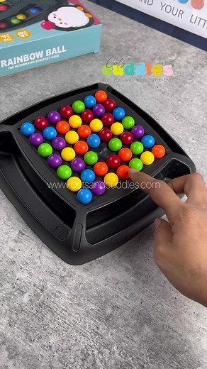 13K views · 37 reactions | Challenge your kiddos to a fun game of Rainbow ball game! Lay out the colored balls and get to matching! An interactive hand on game that builds up your kiddos problem solving and puzzle skills! Allowing them to train their brain and motor muscles !#reels #reelinstagram #game #puzzle #rainobow #ball #forkids | Cots & Cuddles | Facebook