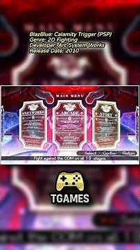 BlazBlue: Calamity Trigger (PSP) 🎮 [2010] #retrogaming #retrogames #videogames #games #console #game