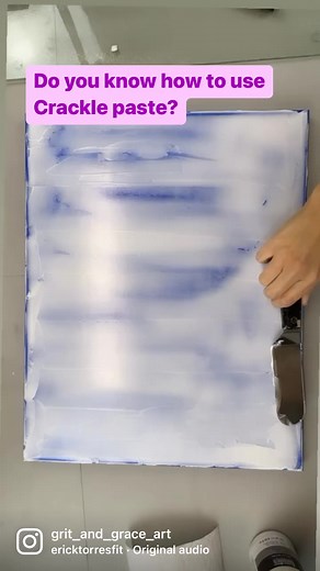 A quick crackle paste tutorial for you, from my texture pour...