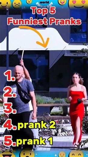 Top 5 Ranking Funniest Pranks! 🤣#Shorts #FunnyPranks #FunniestPranks #PrankVideos #FunnyMoments