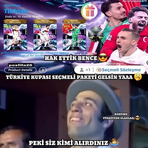 Beleş Türkiye Paketi Gelsin 😈 #pesmobileبيس #efootball #fifa #keşfetbeniöneçıkar #efootball2026