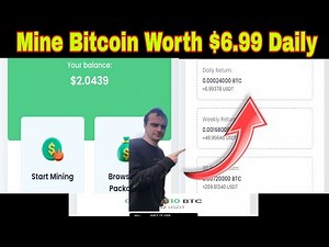 $6.99 Daily Free Mining Platform With Fast Withdrawal | Minersy Cloud Mining