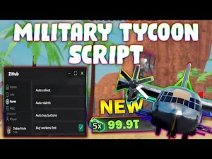 *NEW* Military Tycoon Script (PASTEBIN 2024) (AUTOFARM, AUTO BUILD, INFINITE MONEY, KILLAURA)