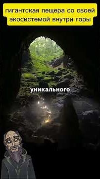 гигантская пещера со своей экосистемой внутри горы