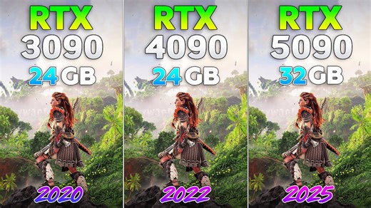 RTX 3090 vs RTX 4090 vs RTX 5090 - 3 gen difference