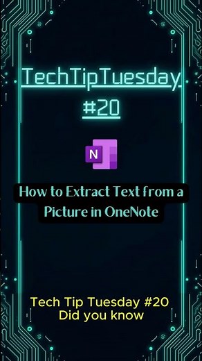 How to extract text from a picture in OneNote #techdarts #techtiptuesday #microsoft #tipsandtricks