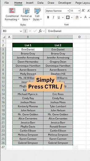 This is how To Compare Data in Excel